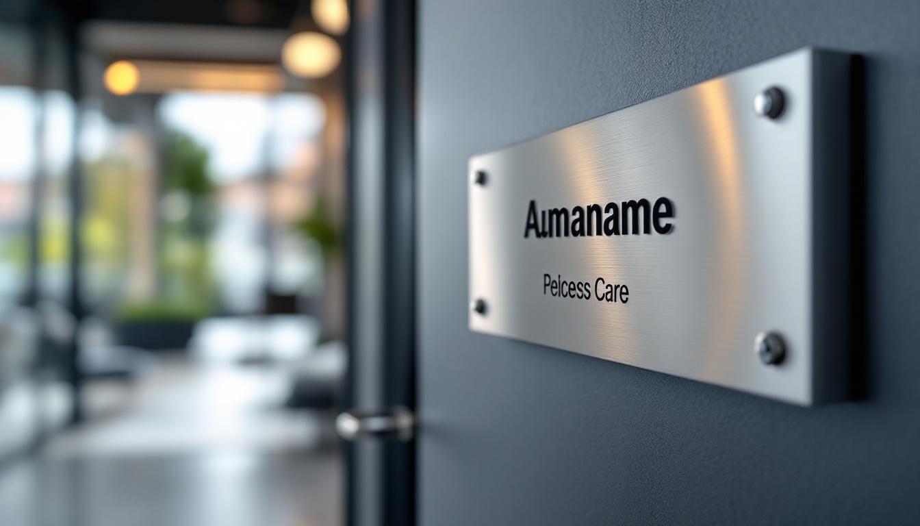 Choisir les bons matériaux pour plaque de porte en entreprise