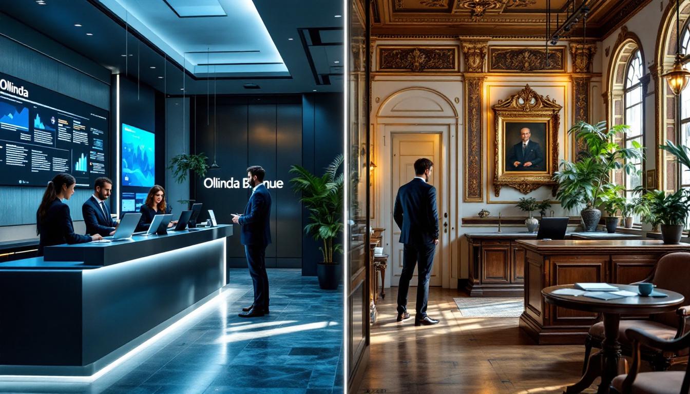 Olinda Banque vs banques traditionnelles : le comparatif